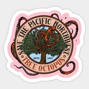 Save the Pacific Northwest Tree Octopus Sticker